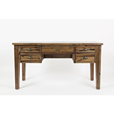 Artisan'S Craft 5 Drawer Desk In Dakota Oak