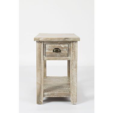Artisan'S Craft Chairside Table In Washed Grey