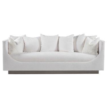Artistica Upholstery Claudette Bench Seat Sofa In White