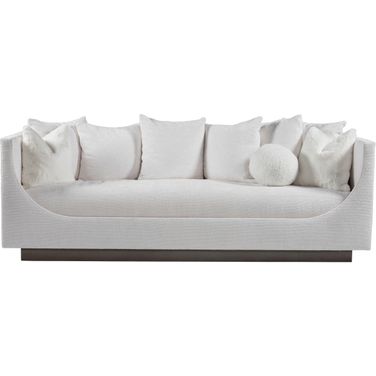 Artistica Upholstery Claudette Bench Seat Sofa In White