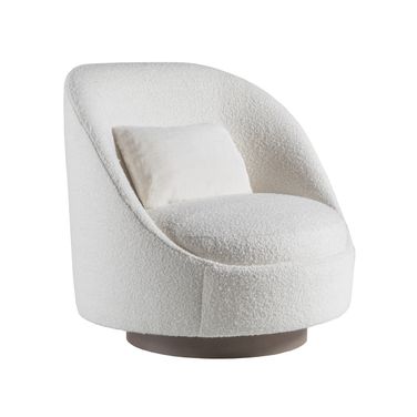 Artistica Upholstery Genevieve Swivel Chair In White