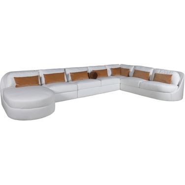 Artistica Upholstery Sectional In White