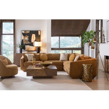 Veronica Sectional In Brown