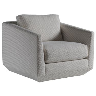 Artistica Upholstery Veronica Swivel Chair In Beige and Tan