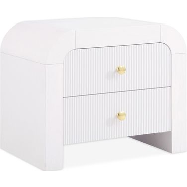 Artisto Night Stand In White