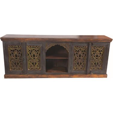 Arvada 4 Carved Doors Buffet In Brown 44009001