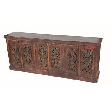 Arvada 6 Carved Doors Buffet In Brown