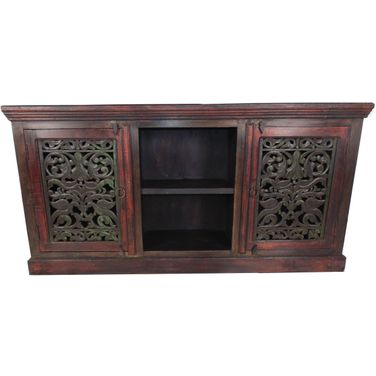 Arvada 2 Carved Door Plasma In Brown