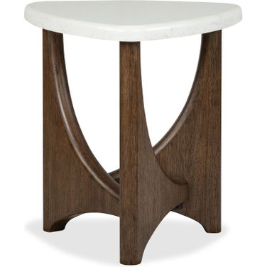 Arwen Shaped End Table In Turkish Coffee