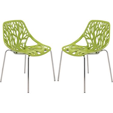 Asbury Dining Chair Set of 2 In Green