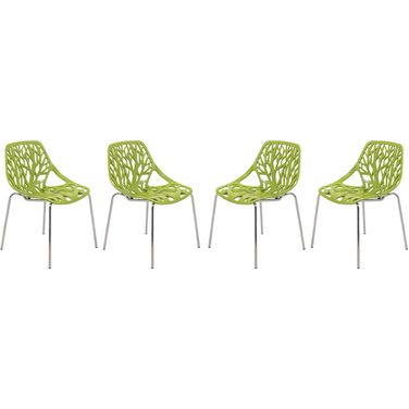 Asbury Dining Chair Set of 4 In Green