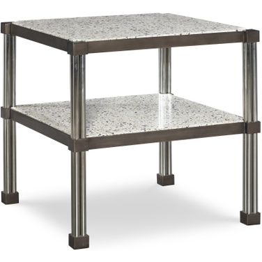 Ascher Chairside Table In Bronze
