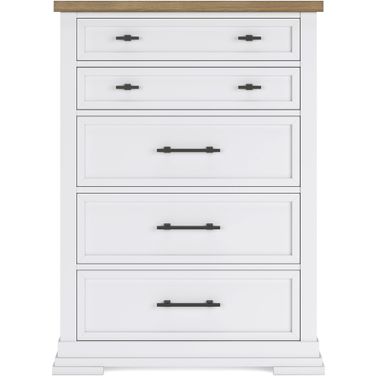 Ashbryn Chest Of Drawers In White/Natural
