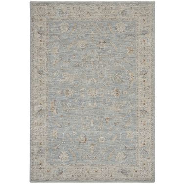 Asher 3'11" x 5'11" Farmhouse Indoor Rug In Blue
