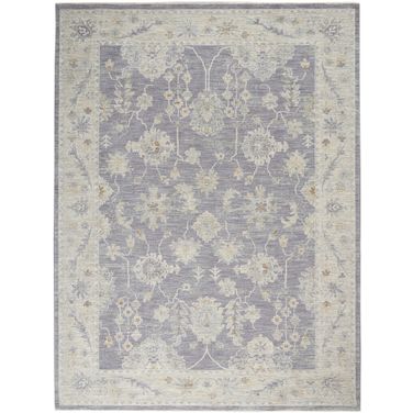 Asher 7'10" x 10'4" Farmhouse Indoor Rug In Charcoal