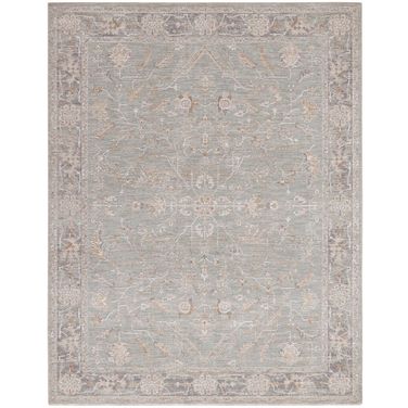 Asher 9'3" x 12'7" Indoor Rug In Blue and Ivory