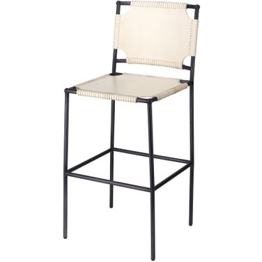 Asher Bar Stool In White