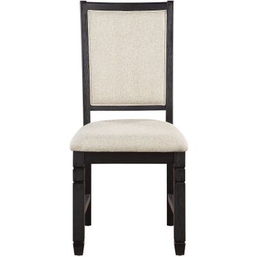 Asher Beige And Black Side Chair Set Of 2