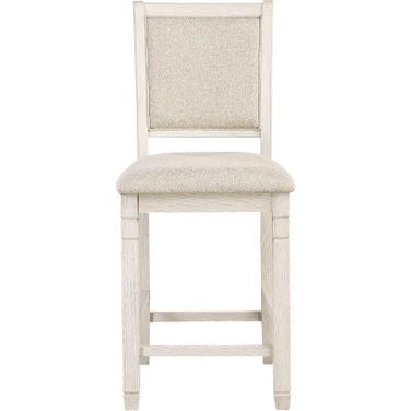 Asher Beige And White Counter Height Chair Set Of 2
