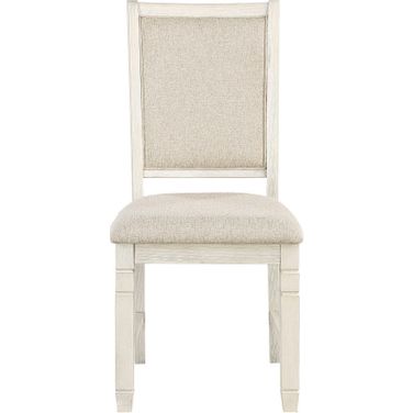 Asher Beige And White Side Chair Set Of 2