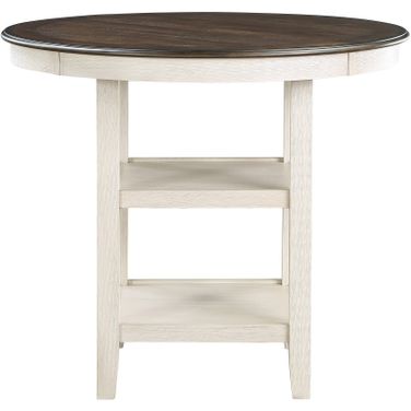 Asher Brown And White Counter Height Dining Table