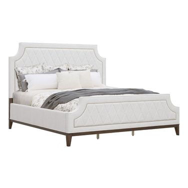 Asher Park Queen Upholstered Bed In Piano Brown