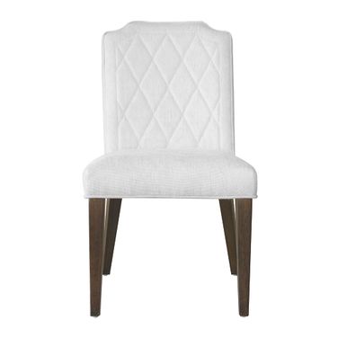 Asher Park Upholstered Side Chair In Brown