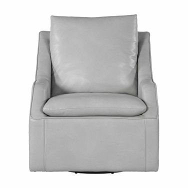 Asher Swivel Accent Chair In Steamboat Ice