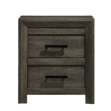 Ashford 2-Drawer Nightstand In Mocha Grey