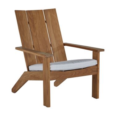 Ashland Teak Adirondack Chair In Bali Pearl