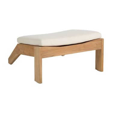 Ashland Teak Adirondack Ottoman In Bali Pearl