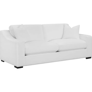 Ashlyn Upholstered Sloped Arms Sofa White