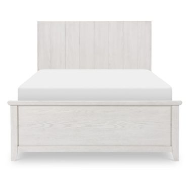 Ashton Complete Full Bookcase Bed In Bleached Linen