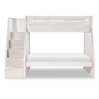 Ashton Complete Twin Over Full Bunk Bed In Bleached Linen