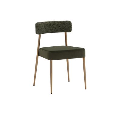 Ashwin Stackable Dining Chair Set of 2 In Kona Backwoods and Noah Meadow
