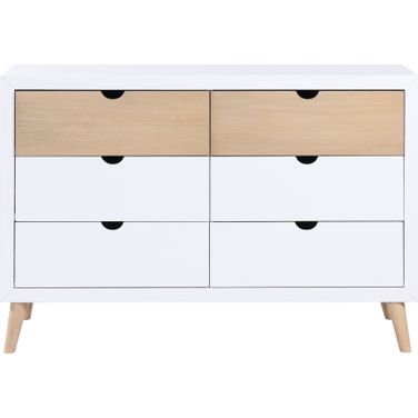 Asker Dresser In Brown and White