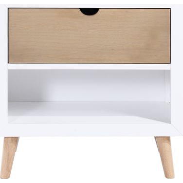 Asker Night Stands In Brown and White
