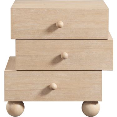 Askew Night Stand In Natural and Natural
