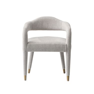 Aspen Dining Armchair In Silver Lining