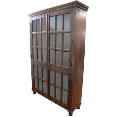 Aspen Glass Cabinet In Brown