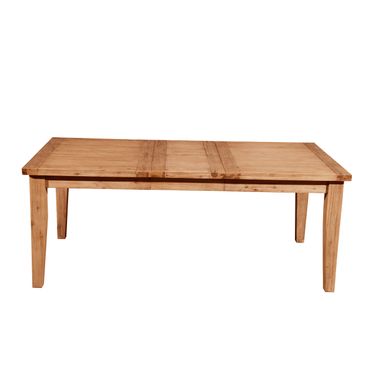 Aspen Extension Dining Table with Butterfly Leaf In Antique Natural