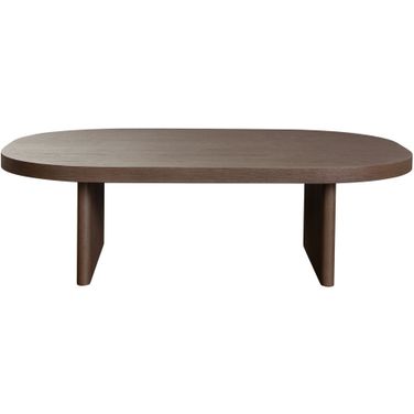 Aspen Oval Cocktail Table In Dark Oak Finish