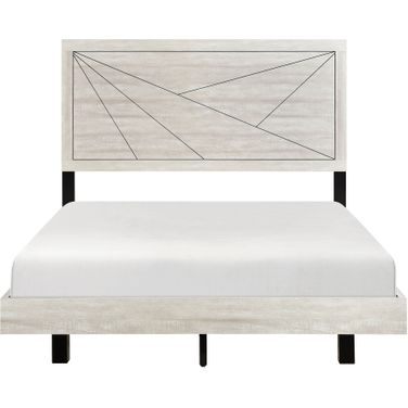Aspen Queen Panel Bed In White