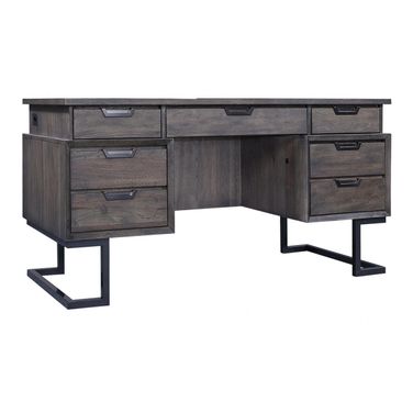 Aspenhome Harper Point 66 Executive Desk In Fossil Ihp 304 Fsl
