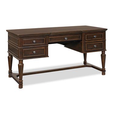 Aspenhome Weston 60 Half Pedestal Desk In Brown I35 371