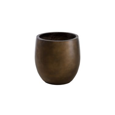 Aster Small Planter In Antique Bronze