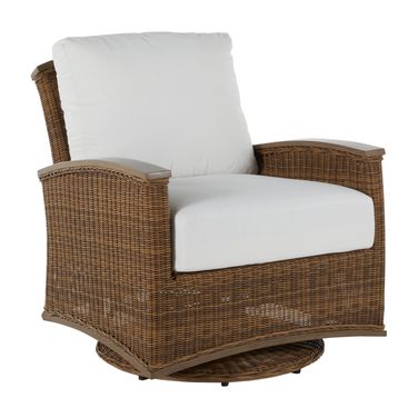 Astoria Woven Swivel Glider In Bali Pearl
