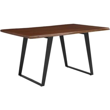 Astound Black Walnut 60 Inch Live Edge Acacia Wood Dining Table