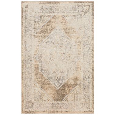 Astra Machine Washable 2'2" x 4' Vintage Indoor Rug In Beige