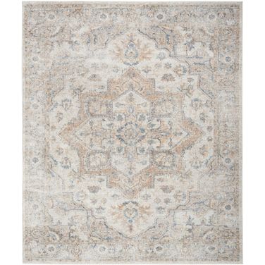 Astra Machine Washable 9' x 12' Indoor Rug In Silver Grey